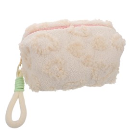 Gatuida Plush Makeup Organizer Bag with Zipper Large Capacity Cute Cosmetic Pouch for Travel Toiletries Lightweight Portable Storage Case for Women