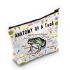 MNIGIU Toad Anatomy Makeup Bag Toad lover Gift Toad Merch