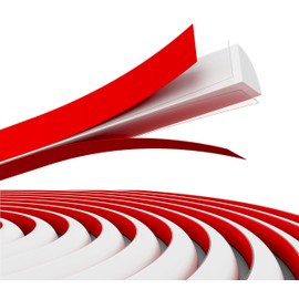 CoCreo Flexible Quarter Round Molding 118 Inch, Peel and Stick Molding Self-Adhesive White Rubber Trim Waterproof Bendable Bathtub Edge Molding for Wall Floor Corner Countertop Bathroom Kitchen