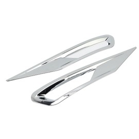 2pcs Front Fog Light Cover Trim Silver Fog Lamp Bezel Frame Replacement for XC60 2018‑2021