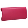 SwankySwans Lora Faux Leather Clutch Bag, fuchsia