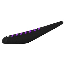 Enjoy Mfg Seat Cover - Compatible Fit for ZOOZ UU750 UU1100 UF1200 E-Bike Black w/Ribs #391 (Black/Color Rib) (All Black/Purple Ribs)