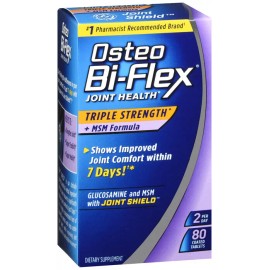 OSTEO BI-FLEX 3X-STRENGTH +MSM TABLETS 80CT