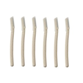 6 Pcs Eyebrow Razor Facial Hair Remover Wheat Straw Peach Fuzz Remover for Face