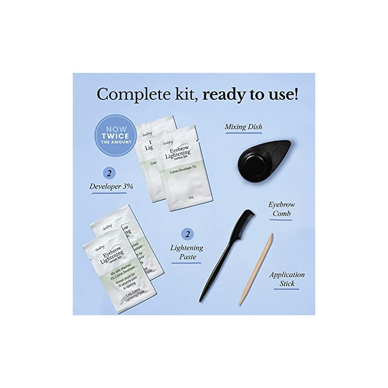 Godefroy Crema Aclarar Color Cejas Kit Aplicación