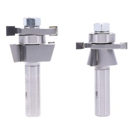 Whiteside 6008 Shaker Cabinet Door Router Bit Set, 15 Degree Pattern, 1/2" Shank, 13/16" Cut Length, 1-5/8" Dia, for 7/32" Panels