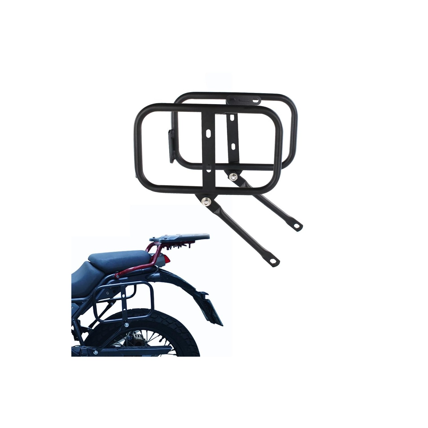REARACE Saddlebag Support Racks Motorcycle Side Racks Compatible with ...