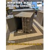 Unbranded Miniature Shipping Container at 1/24th Scale for RC Construction