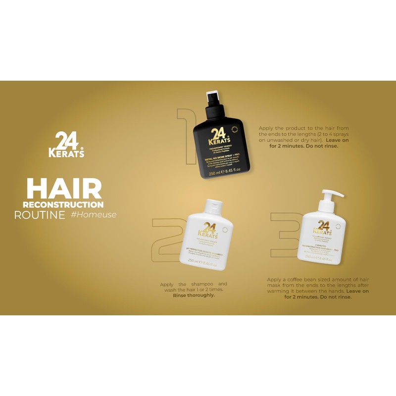 24 KERATS Balancing Shampoo | pH 4.0-5.0 | Volcanic Mineral