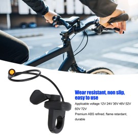 Alomejor Electric Bicycle Thumb Gas Speed Control Finger Gas Thumb Accelerator for BBS01 02 BBSHD Motor