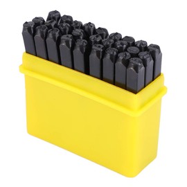 36pcs/Set High Carbon Steel Punch Set Duty Alphabet Letter Number Punch Tool with Case