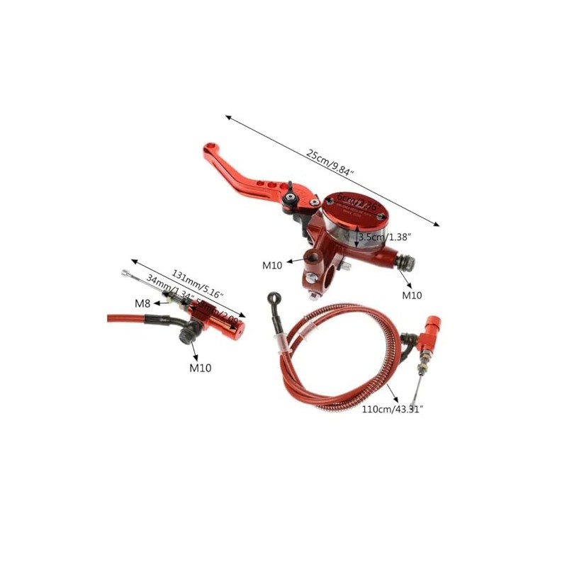 Accuracy Hydraulische Kupplungen Set mit verbesserter Haltbarkeit & Ermüdungsreduzierung Motorradkupplungssysteme