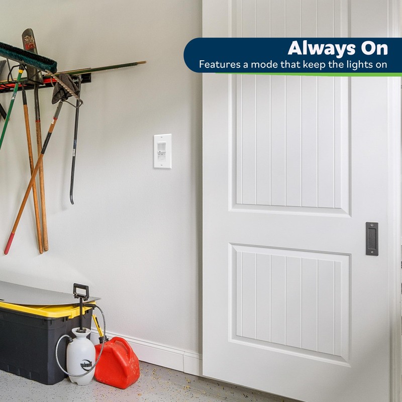 TOPGREENER in-Wall PIR Motion Sensor Light Switch, Motion Sensor Switch,