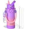 18oz Ceramic-Lined Kids Water Bottle, Insulated Water Bottle kids School