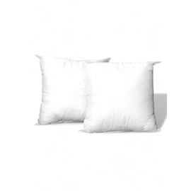 Clark Pillows Co. Luxury Fill Throw Pillow Inserts | Decorative Square | Premium Fluffy Pillow Forms Sham Stuffer for Sofa, Couch, and Living Room | Pack of 2 (18 X 18)