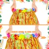 2 Sets 60 cm Hawaiian Hula Grass Skirt with Pineapple