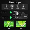 VIVOSUN 30X 60X Illuminated Jewelers Loupe Foldable Magnifier with LED