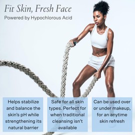 Detox & Soothe Face Mist with Hypochlorous Acid .02% | Reduces Redness & Prevents Breakouts | Skin Balancing | Barrier Protection | Removes Sweat & Oil | Clean Ingredients | TSA Approved, 2.7 oz