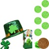 St. Patrick's Day Chocolate Coins Leprechaun Lucky Green Coins, Belgian
