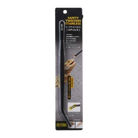 GEX EXOTERRA Safety Tweezers Stainless Steel Reptile Tweezers for Feeding and Maintenance Easy Grip Stainless Steel