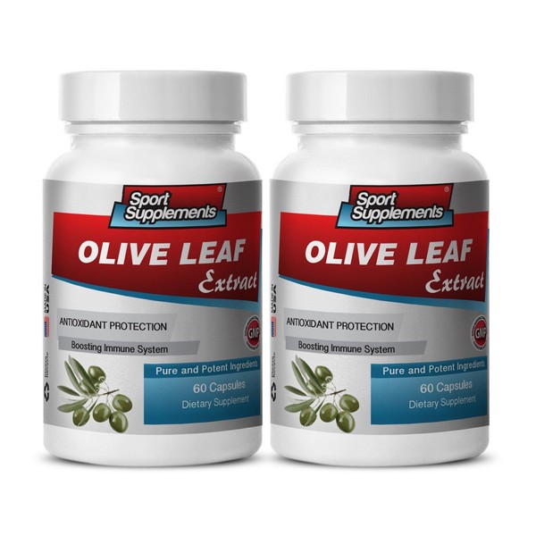 Anti-Inflammatory - Olive Leaf Extract 500mg - Regulate Blood Pressure Pills 2B