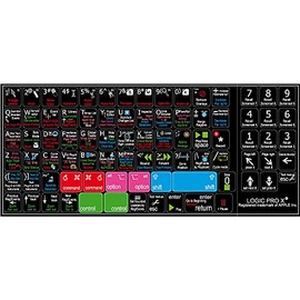 NEW APPLE LOGIC PRO KEYBOARD STICKERS (BLACK)