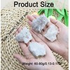 GUJOXILA Clear Quartz Crystal Cluster Geode Raw Rock Stone Nature