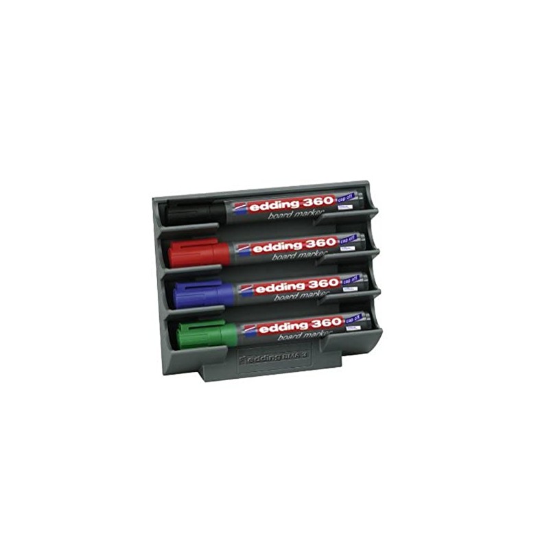 edding 4-BMA3 Board Marker Holder for 4 Markers Anthracite