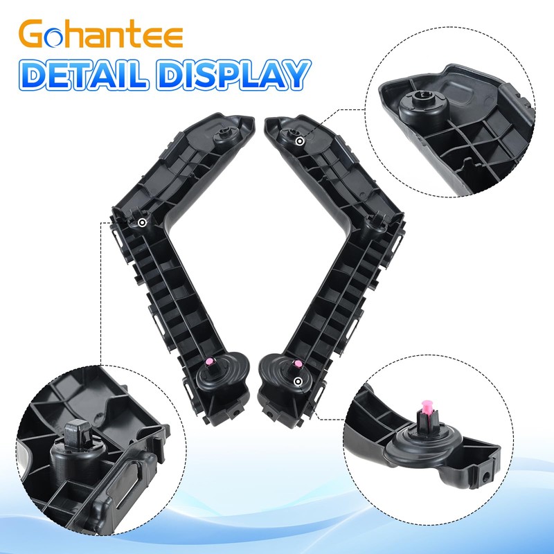Gohantee Front Bumper Bracket Compatible with Toyota Corolla 2017 2018
