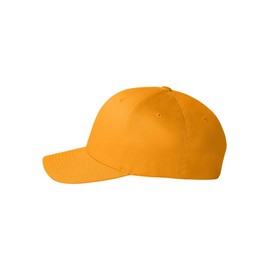(Small/Medium / 6 3/4-7 1/4, Gold) - Flexfit Woolly Combed Twill Cap 6277