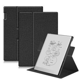 Yiernuo Case Compatible with Remarkable Paper Pro 11.8 Paper Tablet 2024 Released, 360 Degree Rotating Stand Cover with Pen Holder, Black