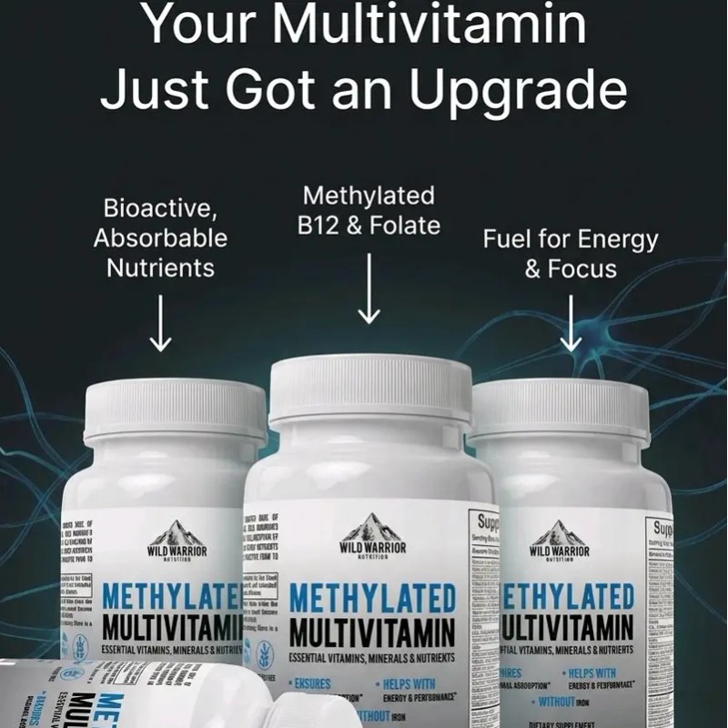 Methylated Multivitamin for Adults Iron Free with Active B12 L-Methylfolate