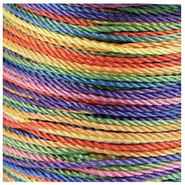 Rainbow String Multicolor Braided Jewelry Cord Crafts Beading Twine 70mts/ 76.5 yd