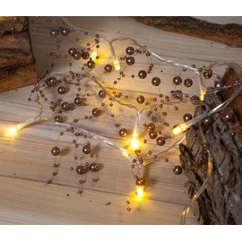Noma Copper Pearl Garland with 20 LED's (Pack of 1)