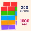 1000 Pack, Coloured Stickers Sticky Labels, 7.5 x 5 cm