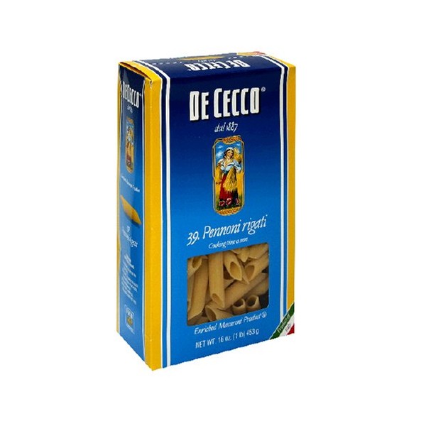 De Cecco Semolina Pasta, Pennoni No.38, 1 Pound (Pack of 5)