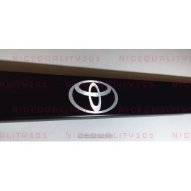 Unbranded Toyota Logo Engrave Etched Stainless Steel Finished License  Frame Holder