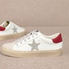 Mi.iM Gaby Rubber Sole Lace-up Snake Print Suede Star Sneakers(6.5,