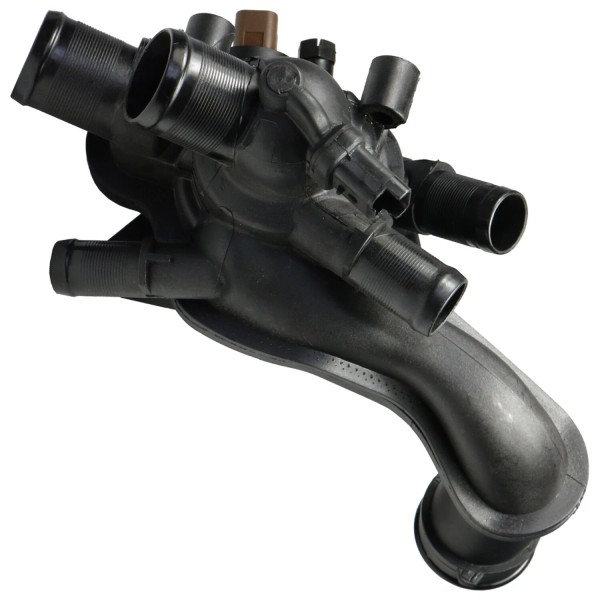 LLNSEAUTO Coolant Thermostat & Housing Assembly w/ Temperature Sensor &