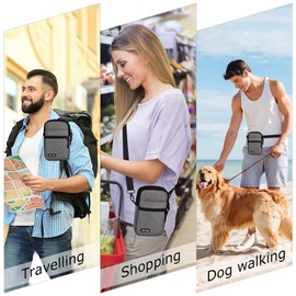 UBAYEE Crossbody Phone Bag Unisex (Fits 6.7 Inch), Travel Passport Neck Pouch Bag with RFID Blocking Pocket