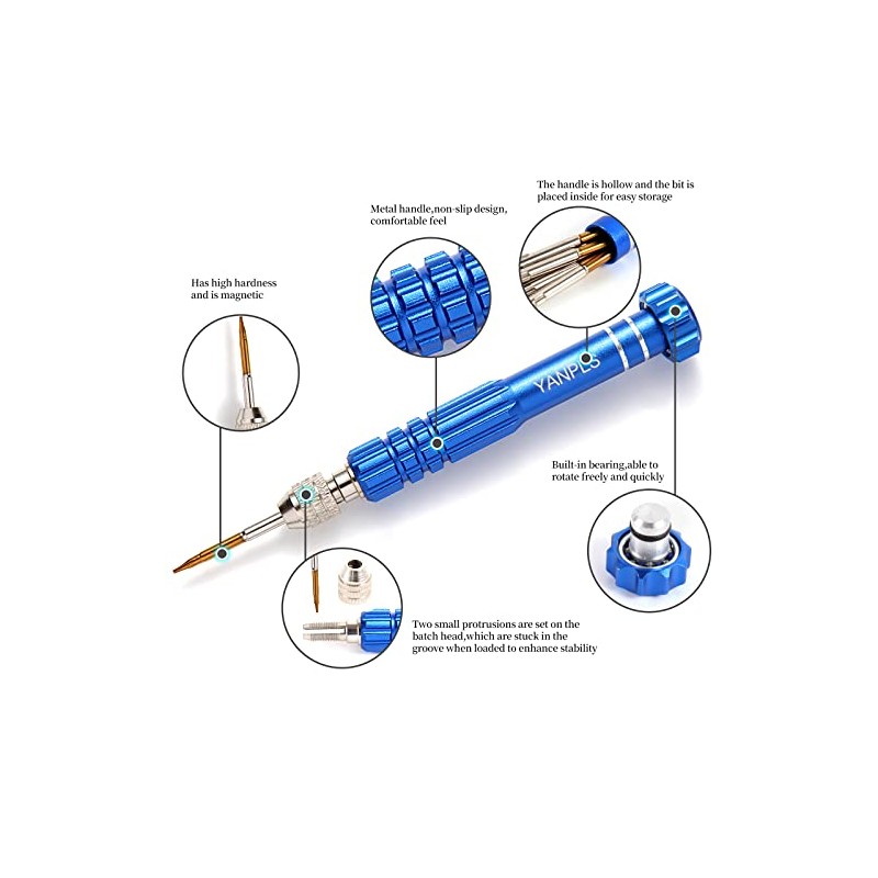Small Screwdriver Watch Glasses Mini Set, Micro Precision Tiny Screwdriver