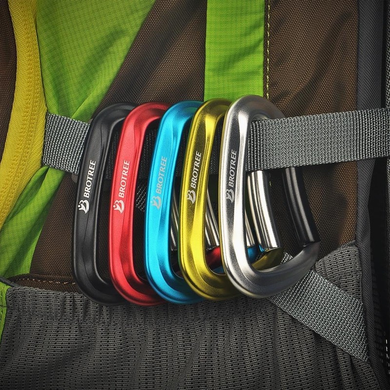 BROTREE Locking Carabiner Clips 12KN (1200 kg) Heavy Duty Carabiners