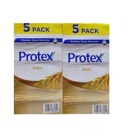 (10 Bars 3.7 oz) PROTEX OATS ANTIBACTERIAL SOAP BAR JABON PROTEX AVENA Family PK