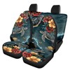 Howilath Sea Tuetle Hibiscus Flower Front and Rear Seat Covers