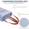 Pickleball Sling Bag Organizer with Paddle and Ball Compartments, Fence