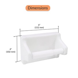 PROPLUS CERAMIC TOILET TISSUE HOLDER, GROUT IN