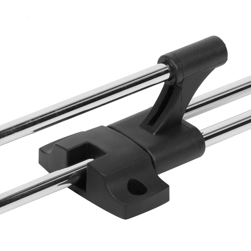 HAOHIZE Pull Out Clothes Rail, Steel Extendable Closet Rod, Adjustable
