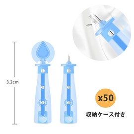 YFFSFDC Blackhead Removal Tool for Acne, Acne Needles, Pore Care, ABS Material, Beauty Tool, Easy Operation, Portable, Disposable (50 Pieces)