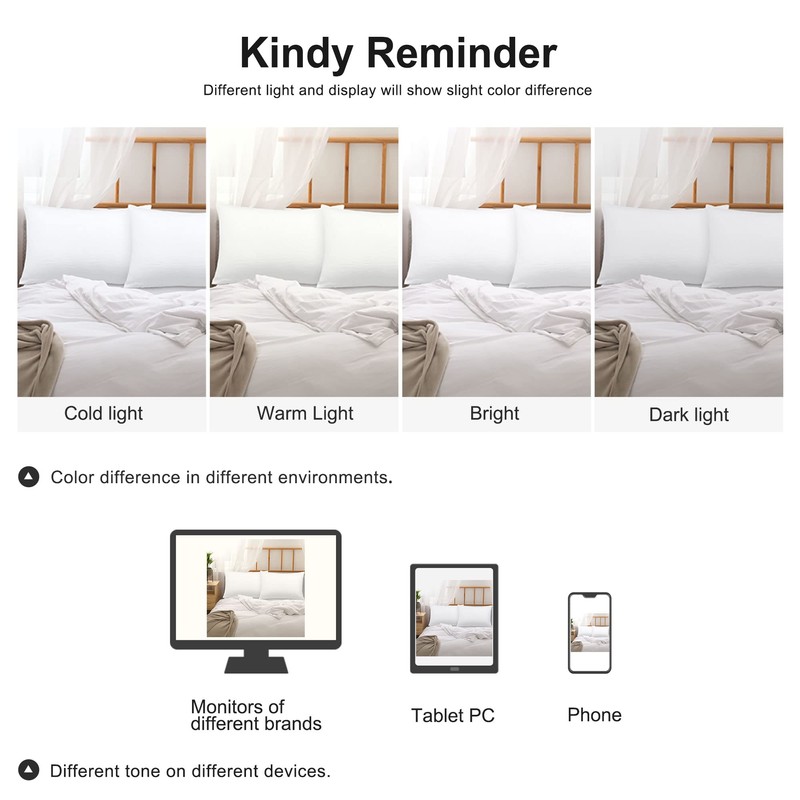 PiccoCasa Pillow Cases 2 Pack Soft Brushed Microfibre Pillow Covers