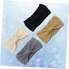 PACKOVE 4pcs Crochet Headbands with Bowknot Design Warm Winter Hair